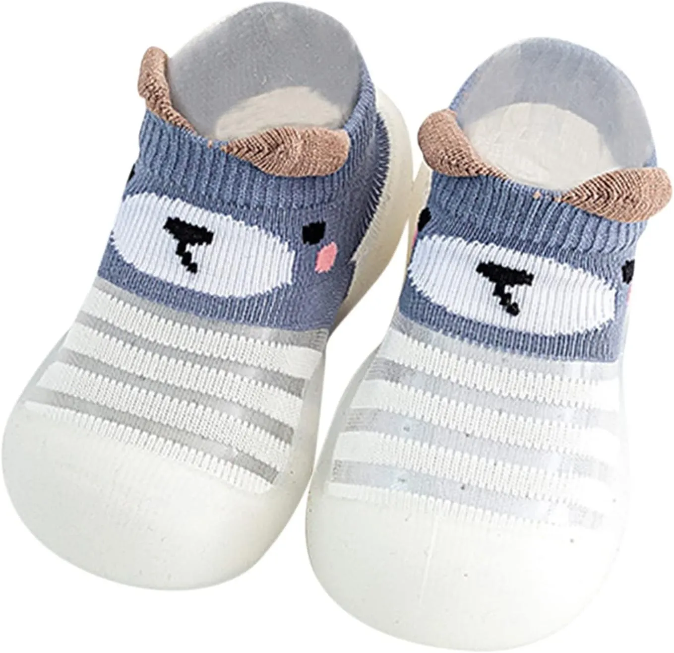 1 Month Baby Girl Infant Boys Girls Animal Prints Cartoon Socks Shoes Toddler Breathable Mesh The Floor Shoes 14month