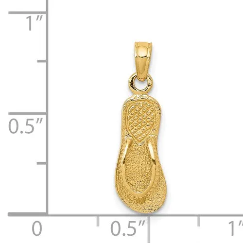 14K SINGLE FLIP FLOP PENDANT