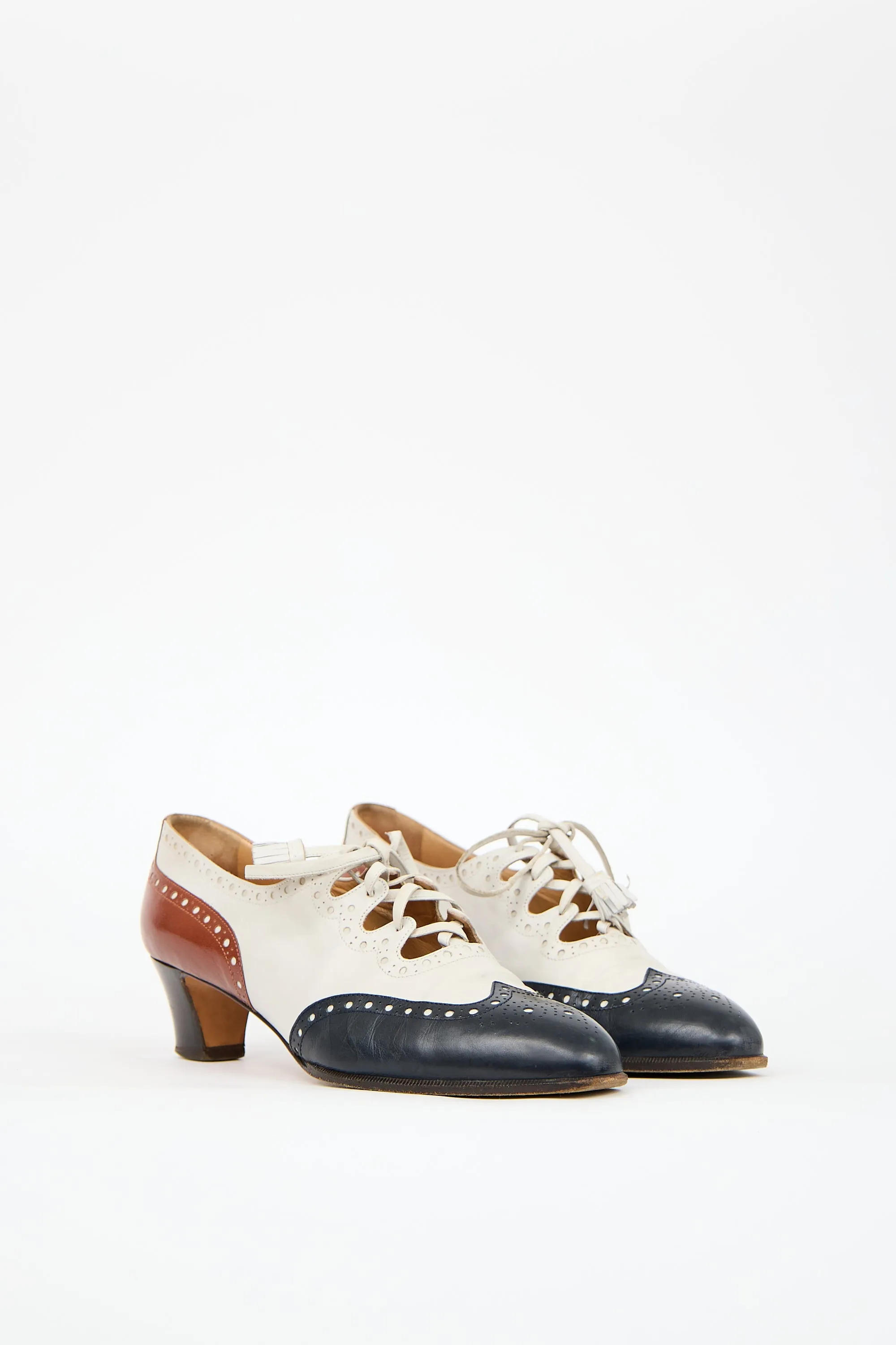 1980s Leather Brogue Oxford