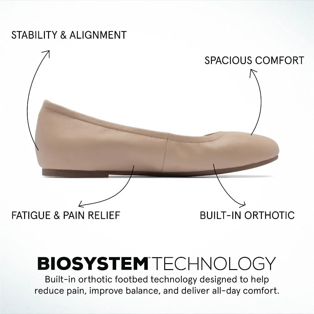 ABEO Promenade Ballet Flats Shoes for Women | Women's Flats | Ball of Foot Pain Relief | Built-in Metatarsal Pads Women | Ball of Foot Cushions for Women