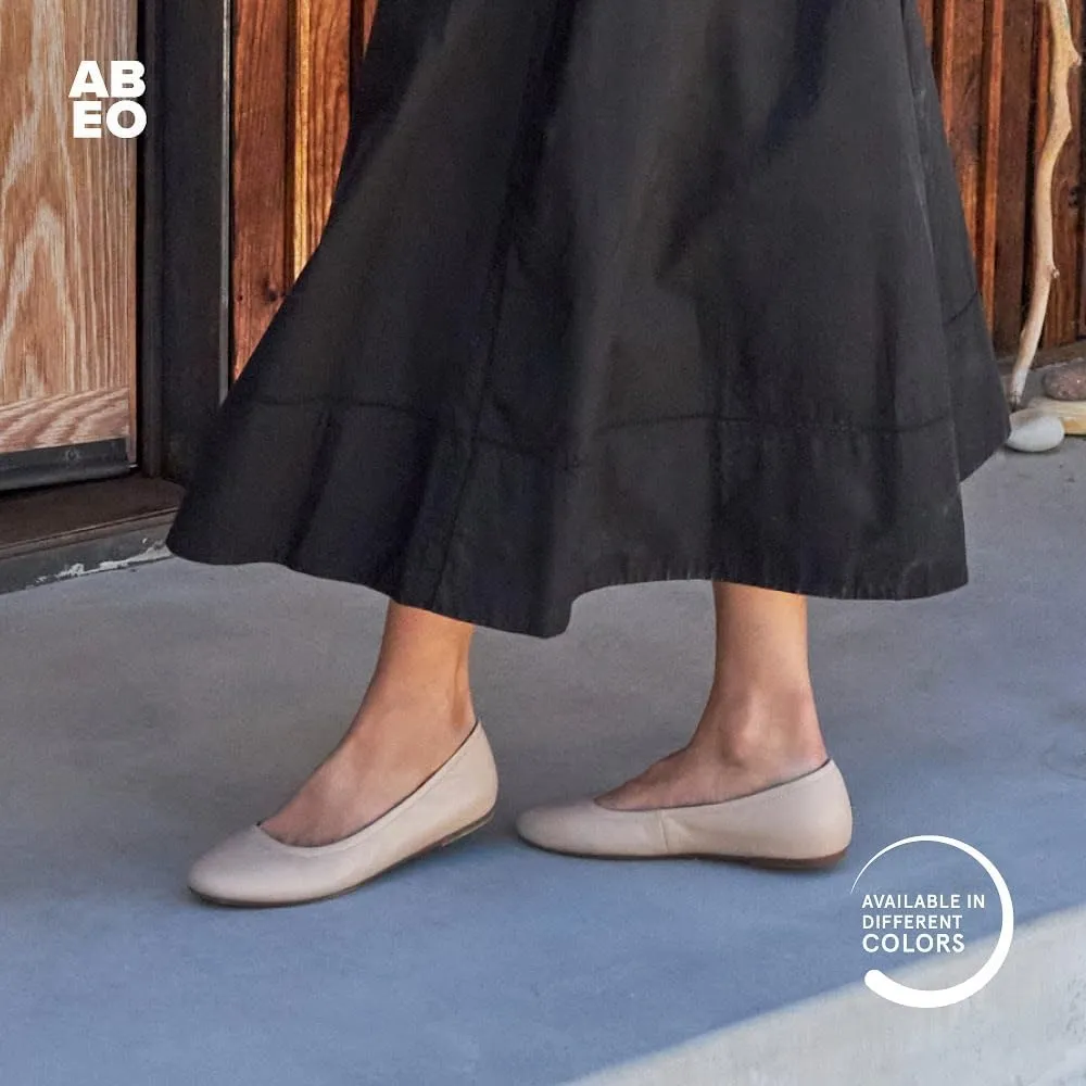 ABEO Promenade Ballet Flats Shoes for Women | Women's Flats | Ball of Foot Pain Relief | Built-in Metatarsal Pads Women | Ball of Foot Cushions for Women