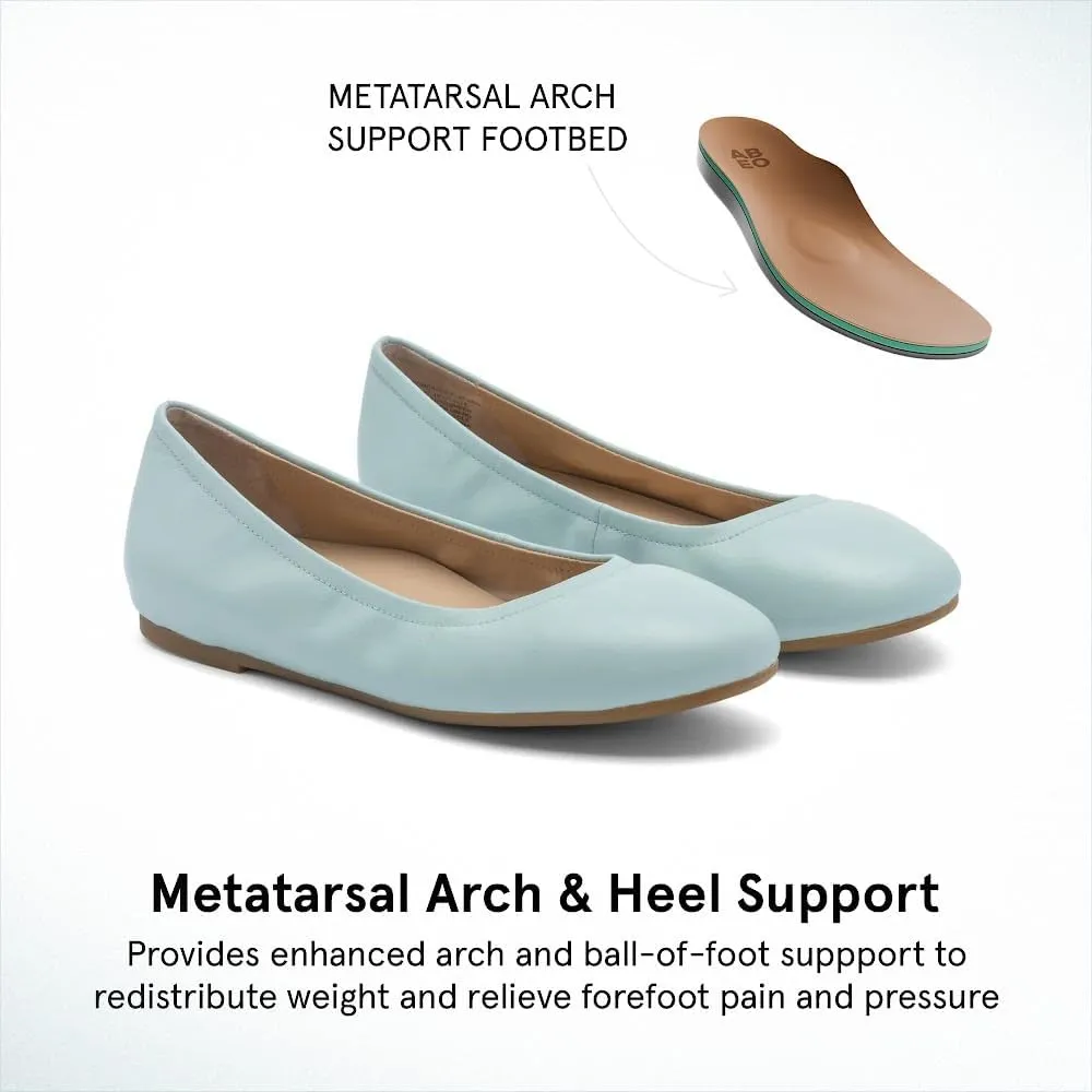 ABEO Promenade Ballet Flats Shoes for Women | Women's Flats | Ball of Foot Pain Relief | Built-in Metatarsal Pads Women | Ball of Foot Cushions for Women