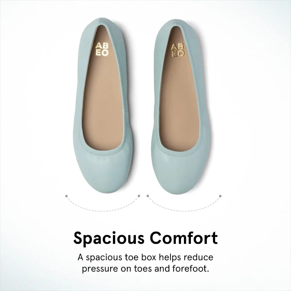 ABEO Promenade Ballet Flats Shoes for Women | Women's Flats | Ball of Foot Pain Relief | Built-in Metatarsal Pads Women | Ball of Foot Cushions for Women