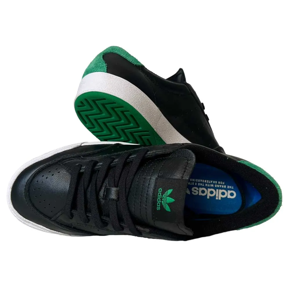 Adidas Nora Black Green White Leather Shoes