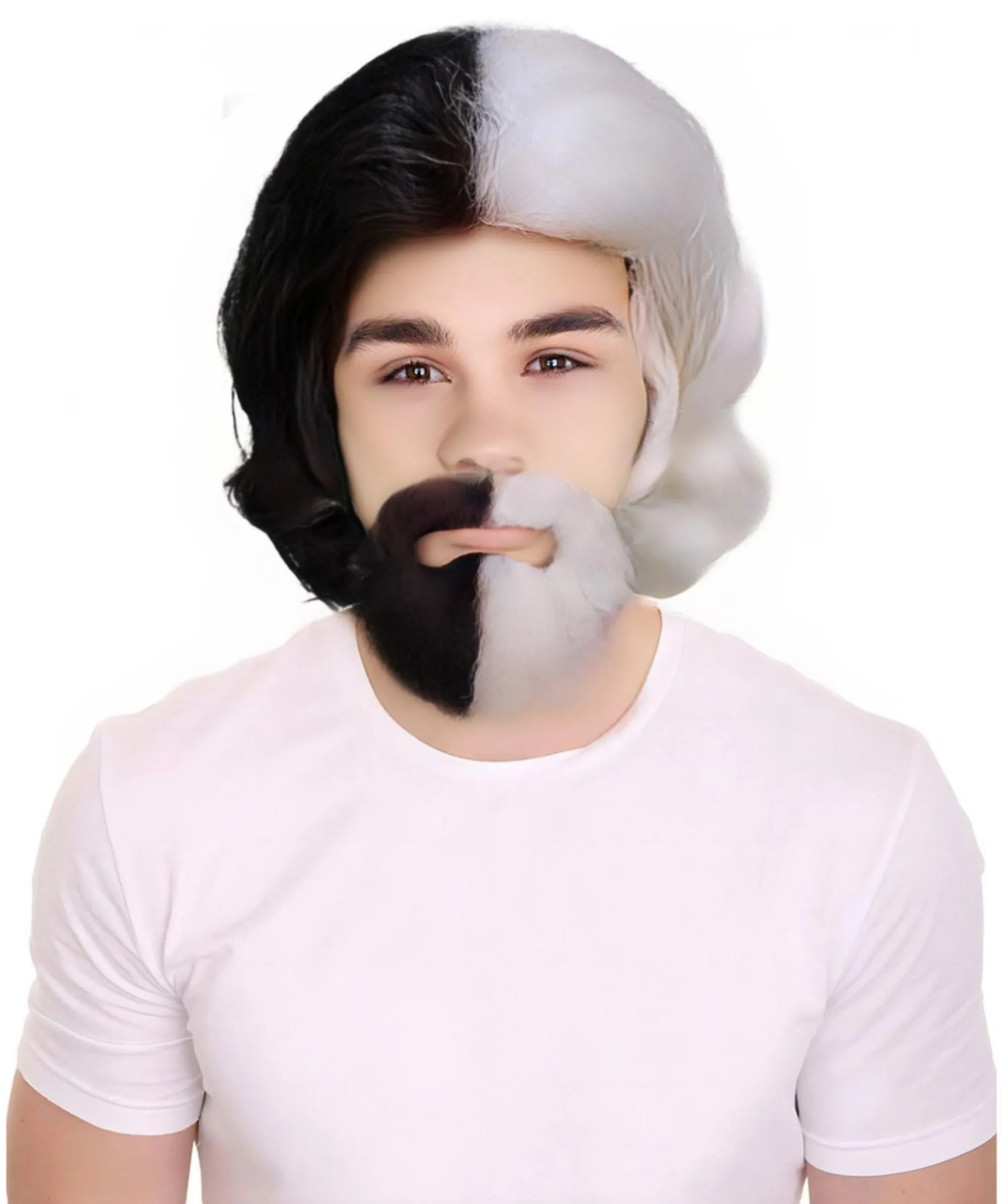 Adult Men's The Dude Big Lebowski Wig & Beard Kit | Multiple Color Options