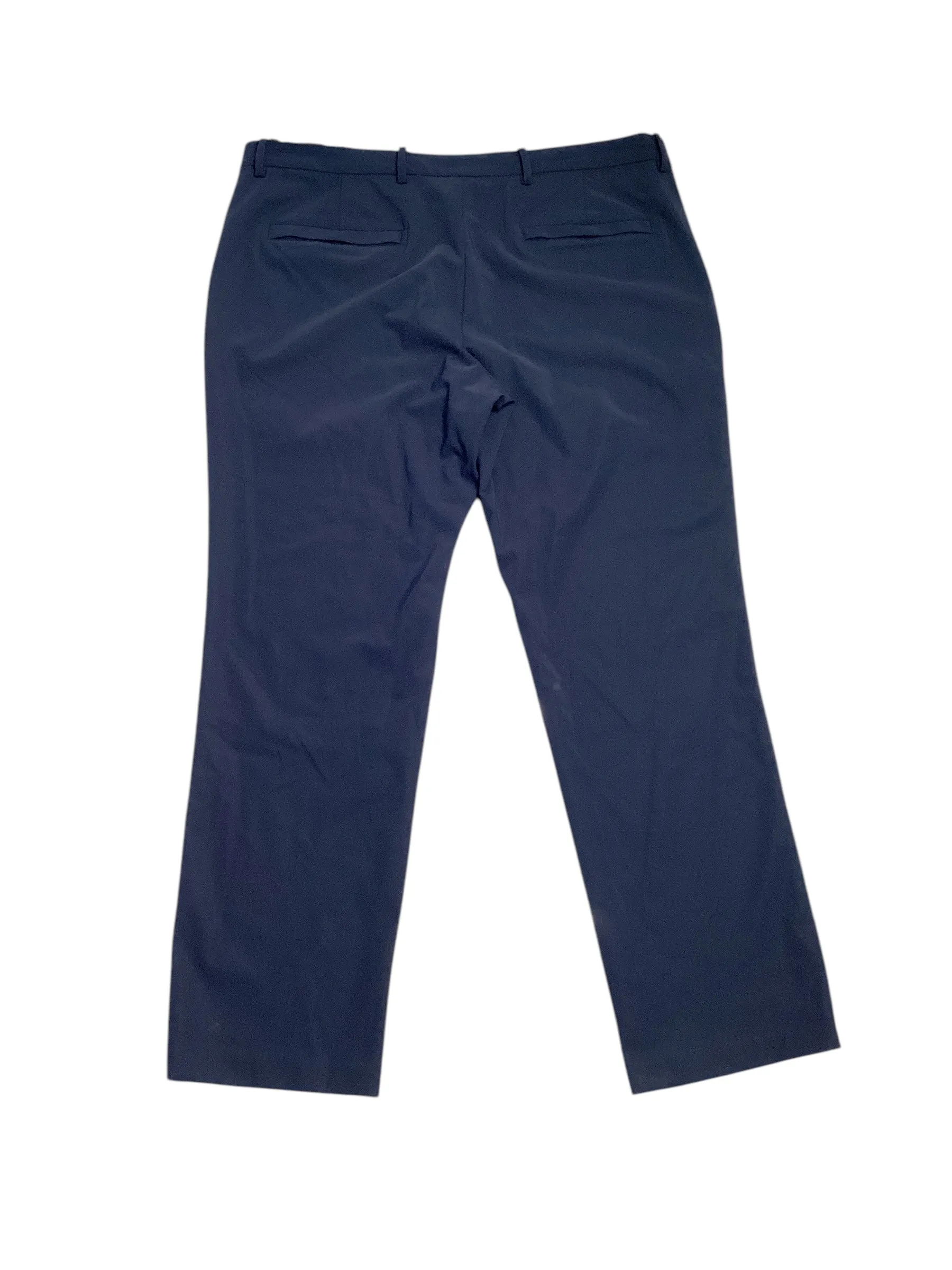 Alfani Mens Classic fit Dress Pants Pants 32 / 32 Blue Solid Stretch