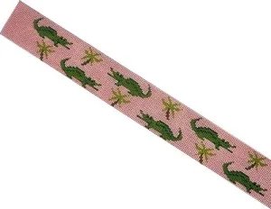 Alligators Belt on Pink