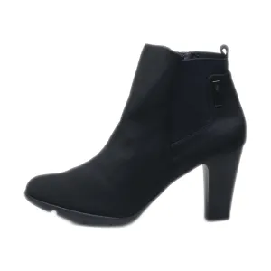 Anne Klein Ankle Boots Fabric Black Colour For Women