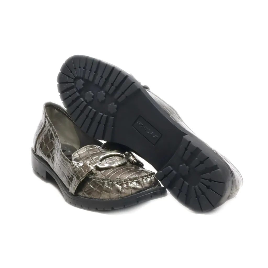 Anne Klein Lucette Loafers Leather Silver Colour For Women