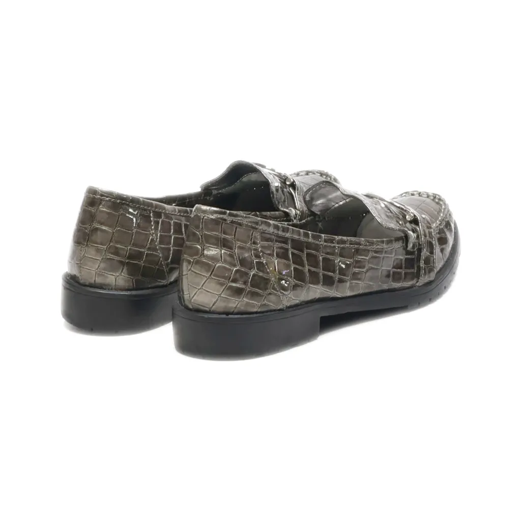 Anne Klein Lucette Loafers Leather Silver Colour For Women