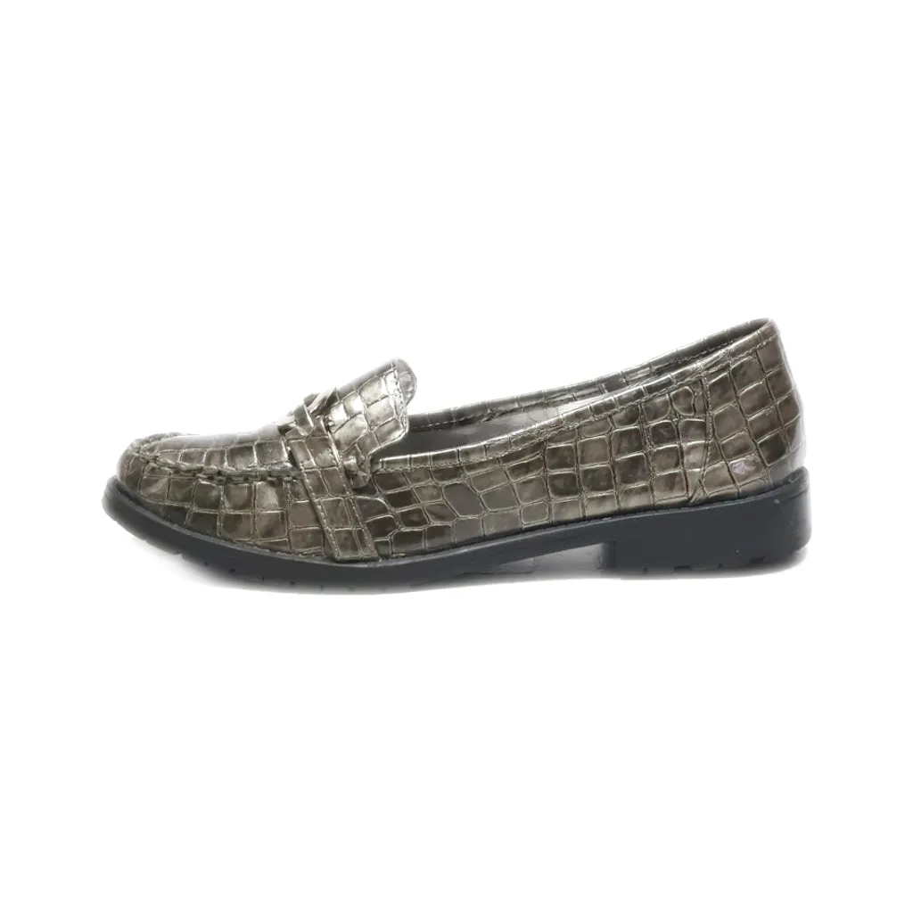 Anne Klein Lucette Loafers Leather Silver Colour For Women