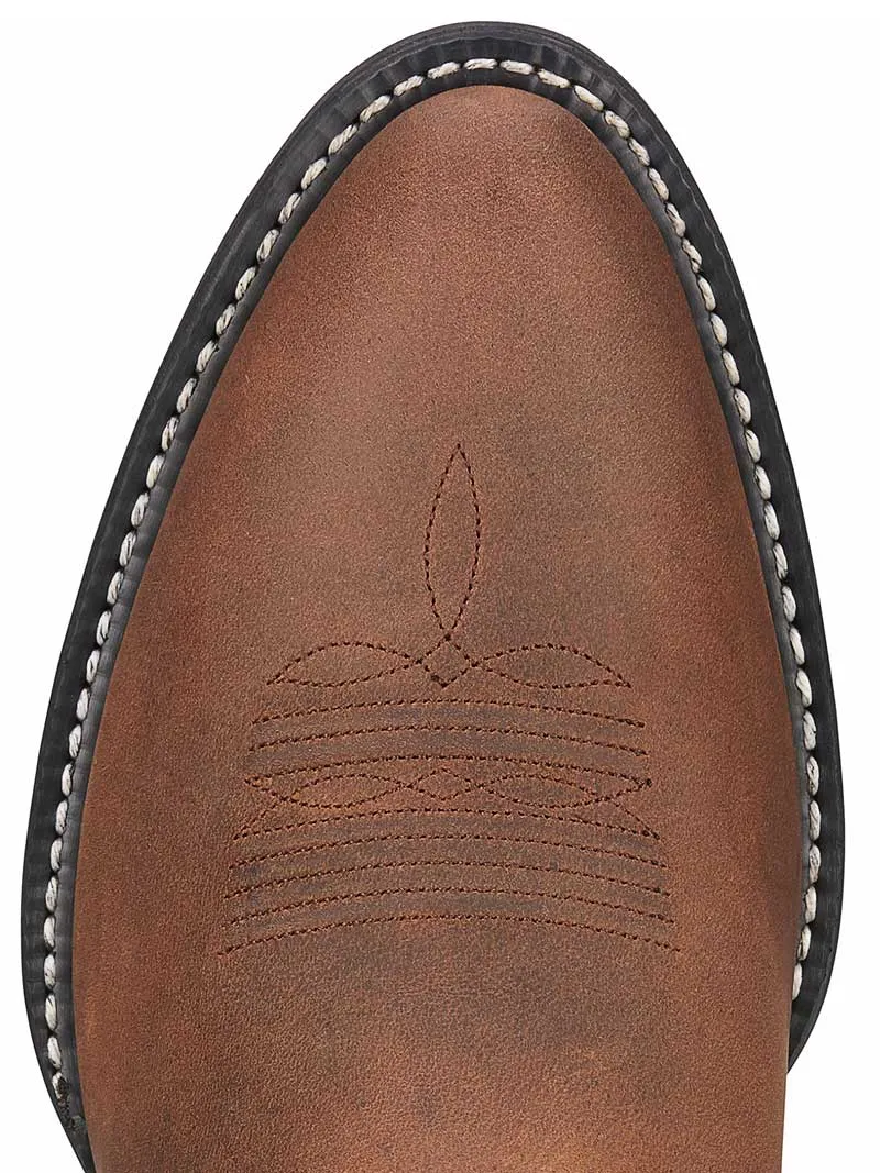 Ariat 10002204 Mens Heritage R Toe Western Boot Distressed Brown