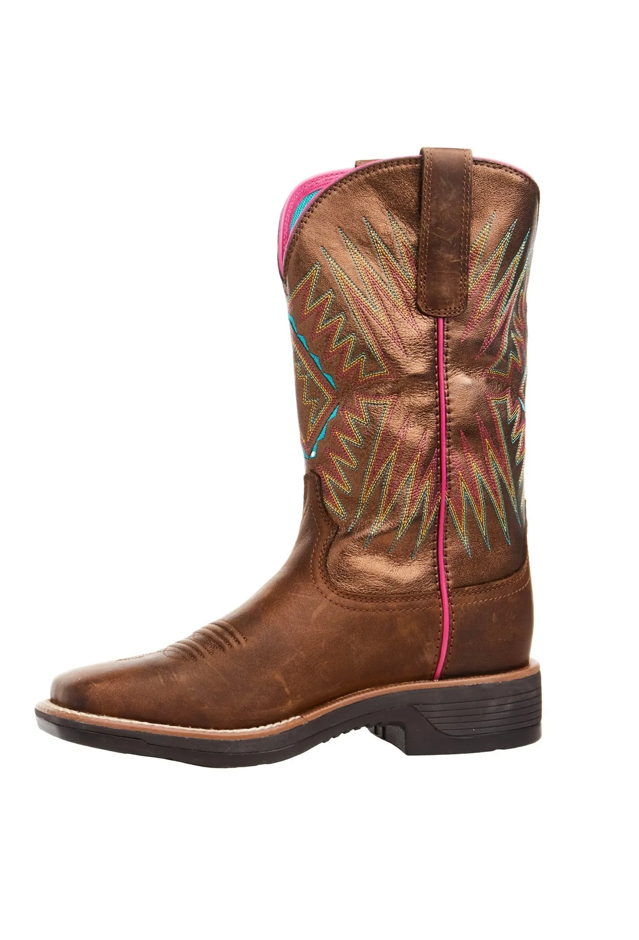 Ariat Women's Ridgeback Distressed Tan/ Bridle Tan 11 In Top Boot