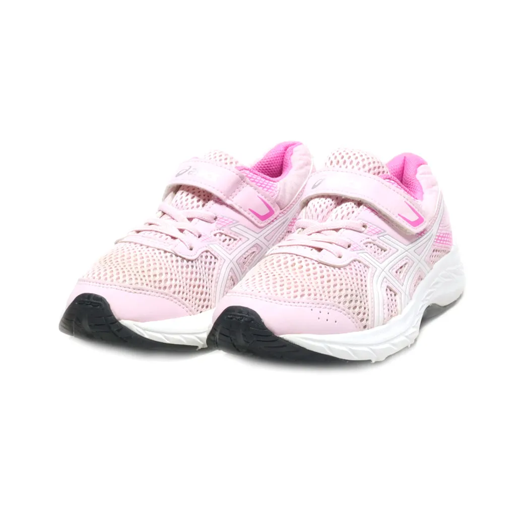 Asics Contend 6 Sport Shoes Fabric Pink Colour For Kids