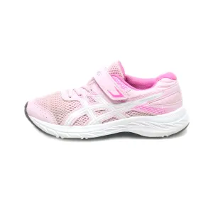Asics Contend 6 Sport Shoes Fabric Pink Colour For Kids