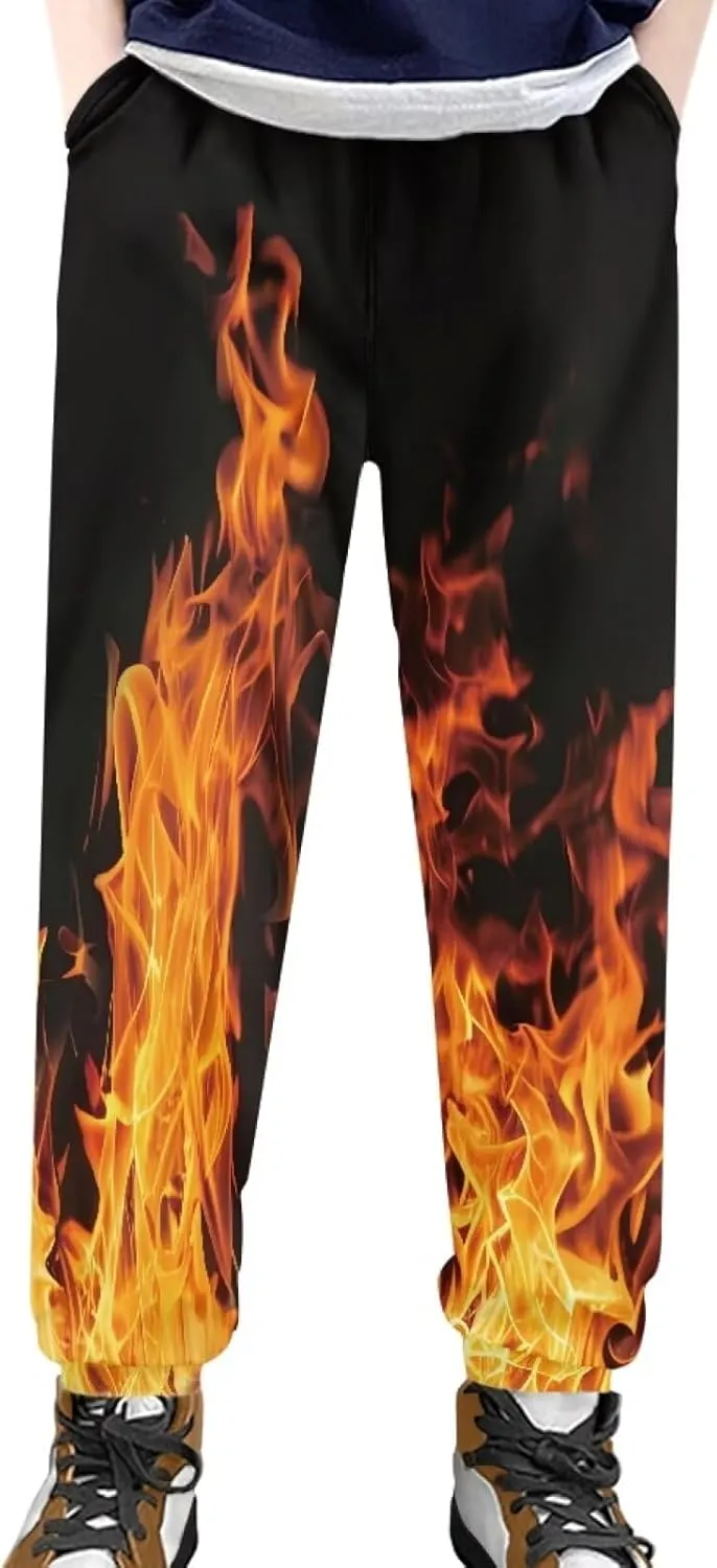 Belidome Kids Active Pants Sweatpants for Sports Hiking Running Gym Athletic Jogger Casual Soft
