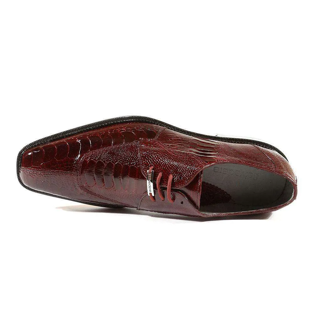 Belvedere Designer Shoes Men's Siena Burgundy Oxfords (BV2023)