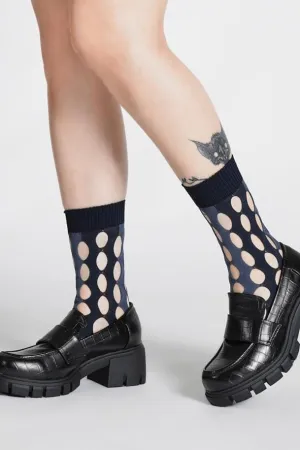 Blue Monday Distressed Socks