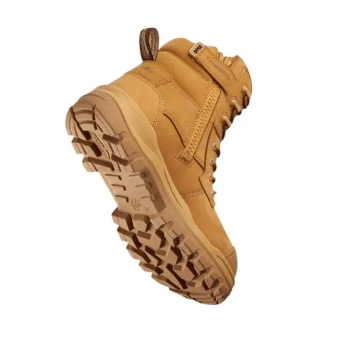 Blundstone RotoFlex Wheat Water Resistant Nubuck Zip Side Safety Boot - 8560