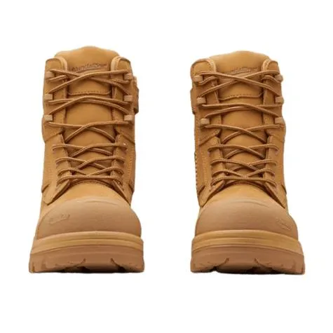 Blundstone RotoFlex Wheat Water Resistant Nubuck Zip Side Safety Boot - 8560