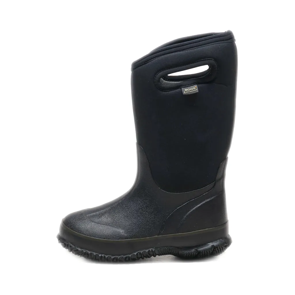 Bogs Rain Boots Fabric Black Colour For Kids