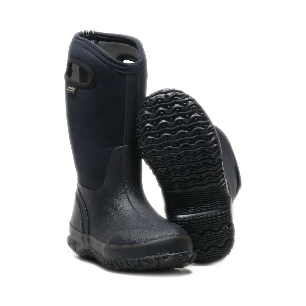 Bogs Rain Boots Fabric Black Colour For Kids