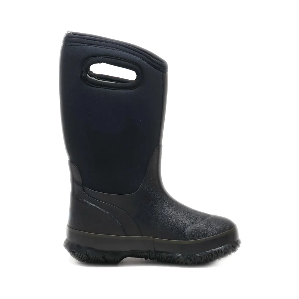 Bogs Rain Boots Fabric Black Colour For Kids