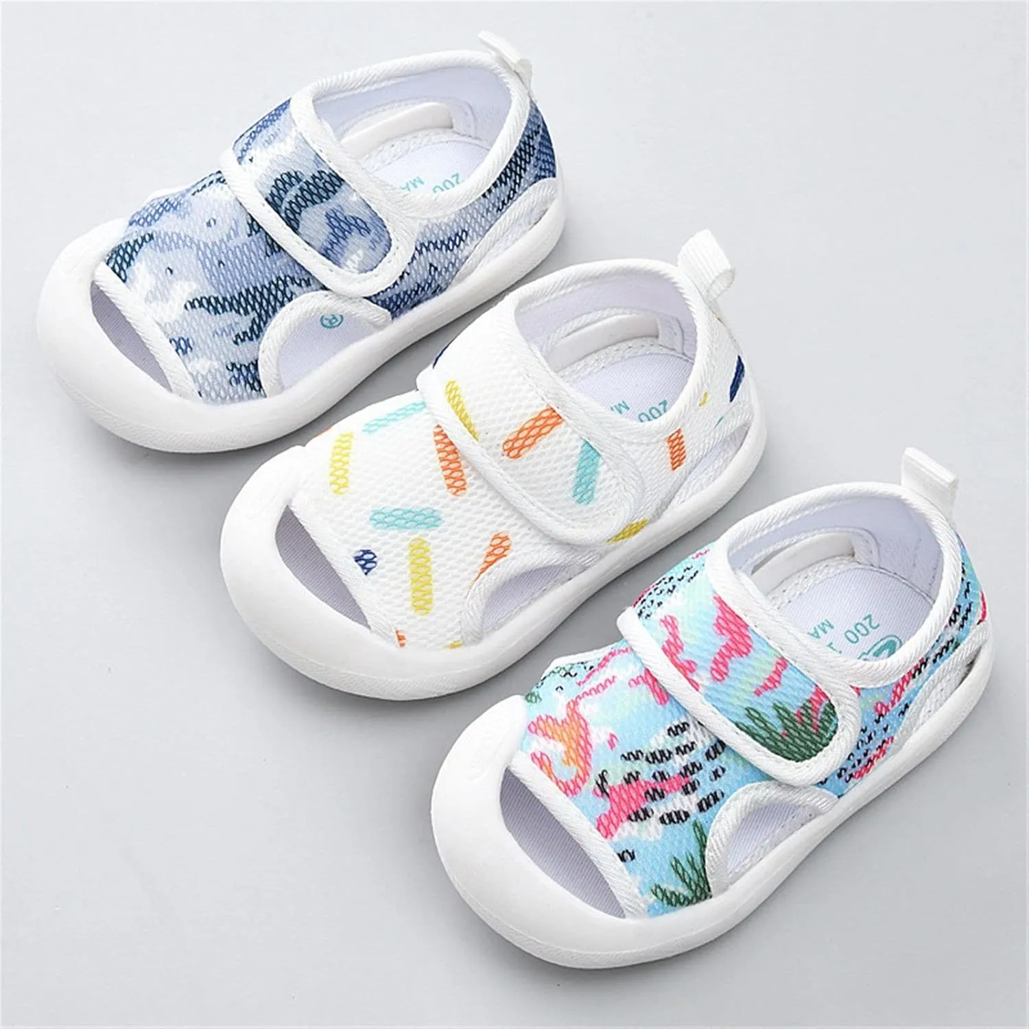 Boys Size 12 Sandals Toddler Girls Boys Shoes Sandals Flat Bottom Non Slio Half Open Sandals for Baby Boys