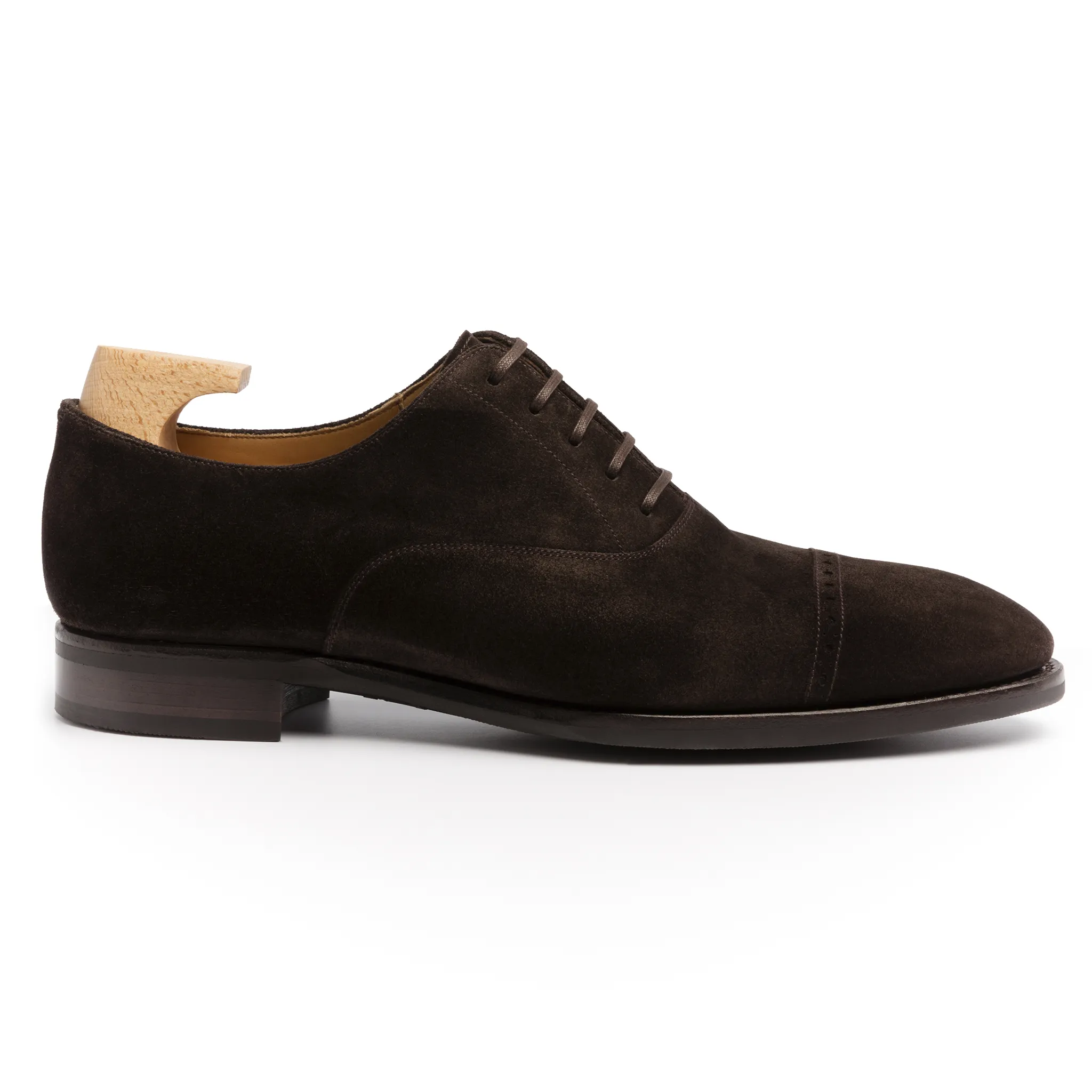 Brown Suede Eastney Toe Cap Oxfords