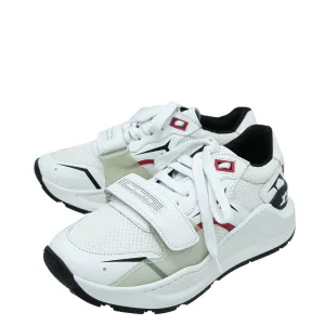 Burberry White Ramsey Racing Sneaker 37