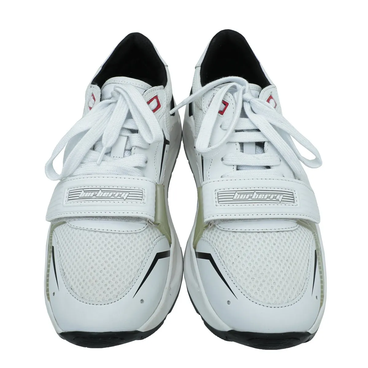 Burberry White Ramsey Racing Sneaker 37