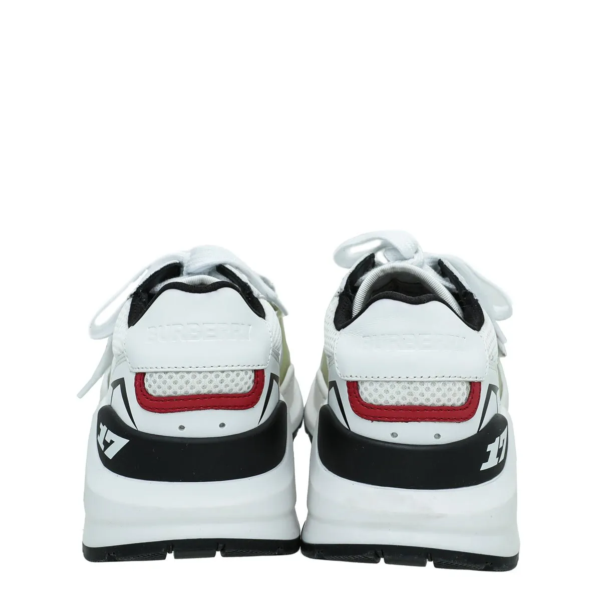 Burberry White Ramsey Racing Sneaker 37