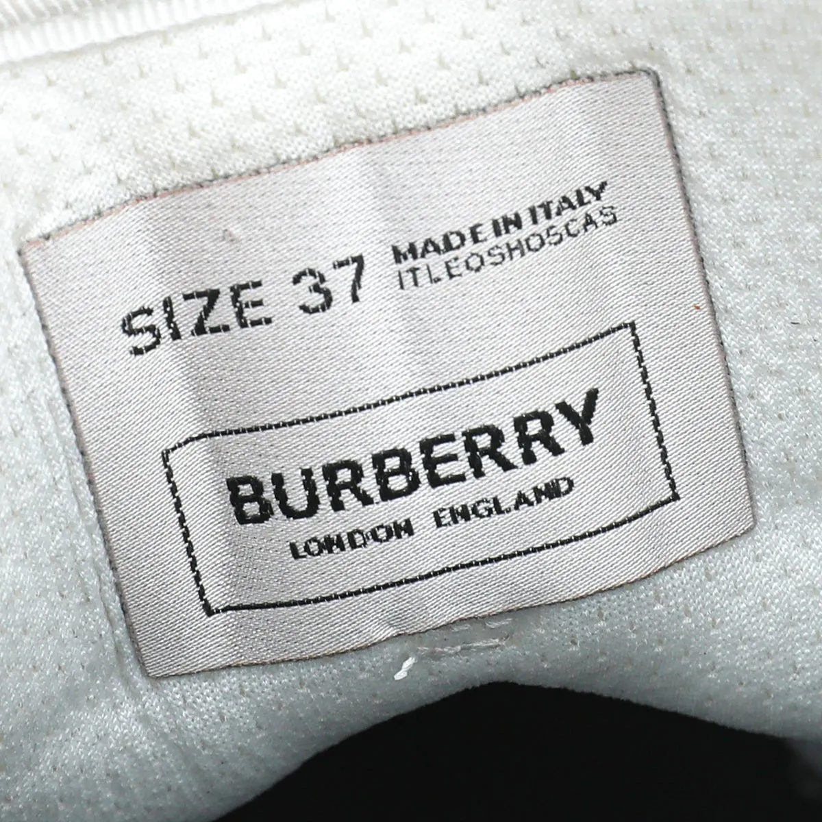 Burberry White Ramsey Racing Sneaker 37