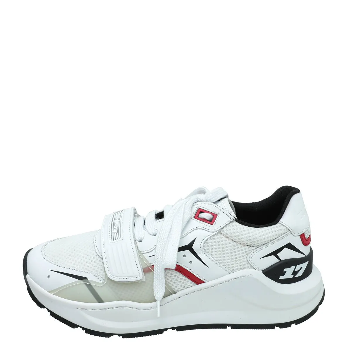 Burberry White Ramsey Racing Sneaker 37