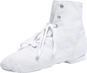Canvas Lace up Practice Jazz Dance Boots Ankle Boots Split Sole Ballet Dancing Sneakers for Adult Men Women Kid