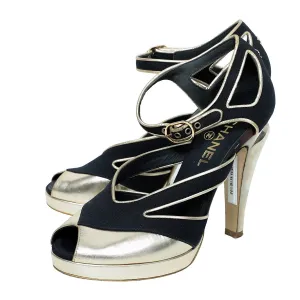 Chanel Bicolor Peep Toe 39