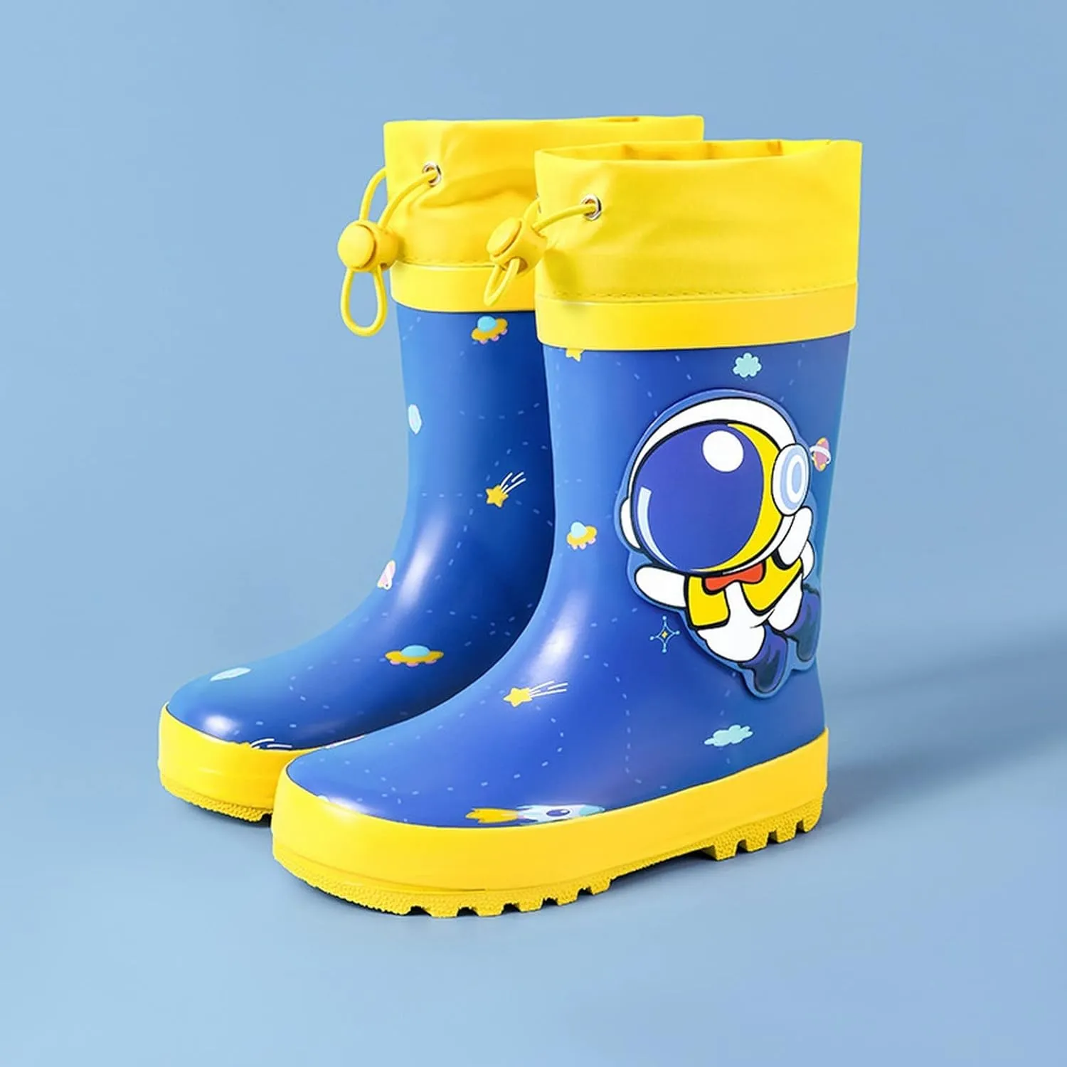 Children Boys Girls Rain Boots aterproof Shoes Kids Adorable Animal Patterns Handmade Natural Rubber Rain Boots