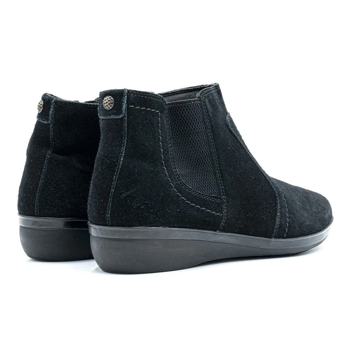 Clarks Ankle Desert Boots Leather Black Colour For Women