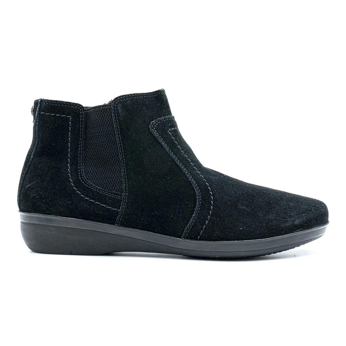 Clarks Ankle Desert Boots Leather Black Colour For Women