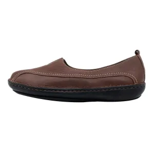 Clarks Casual Loafers Leather Brown Colour For Women