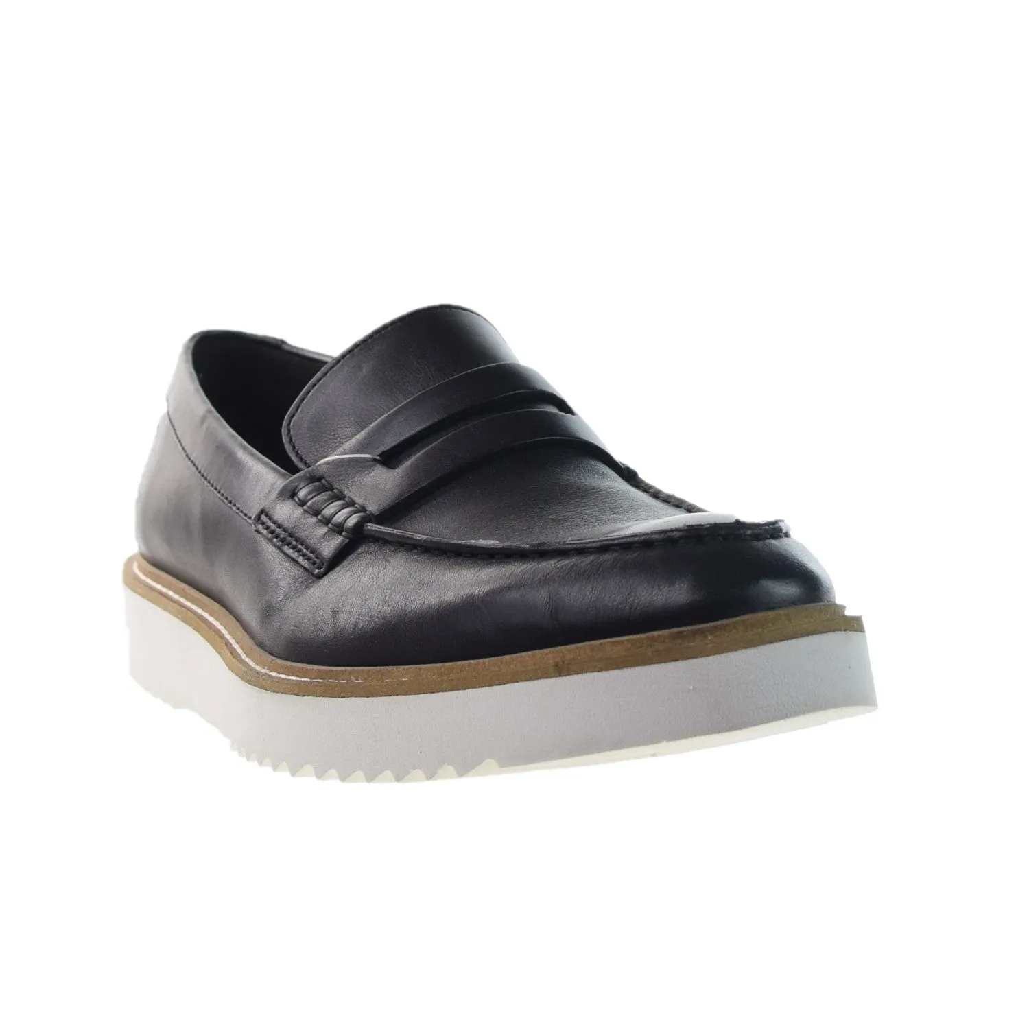 Clarks Ernest Free Men's Slip-On Loafers Black Leather