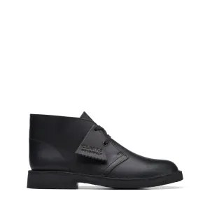 Clarks Originals Desert Boot Kids' Black Leather 26168040