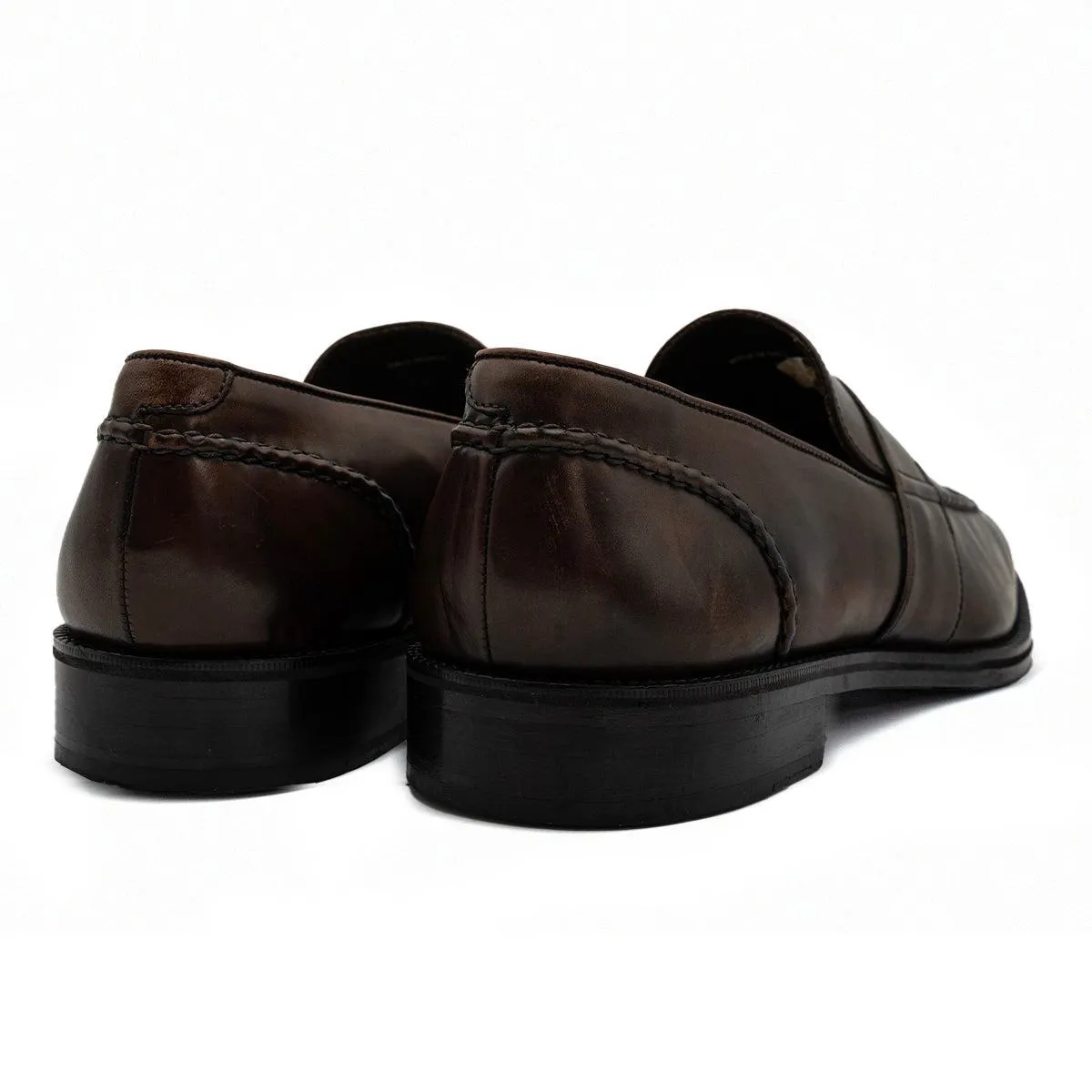 Cole Haan Penny Formal Slip Ons Leather Brown Colour For Men
