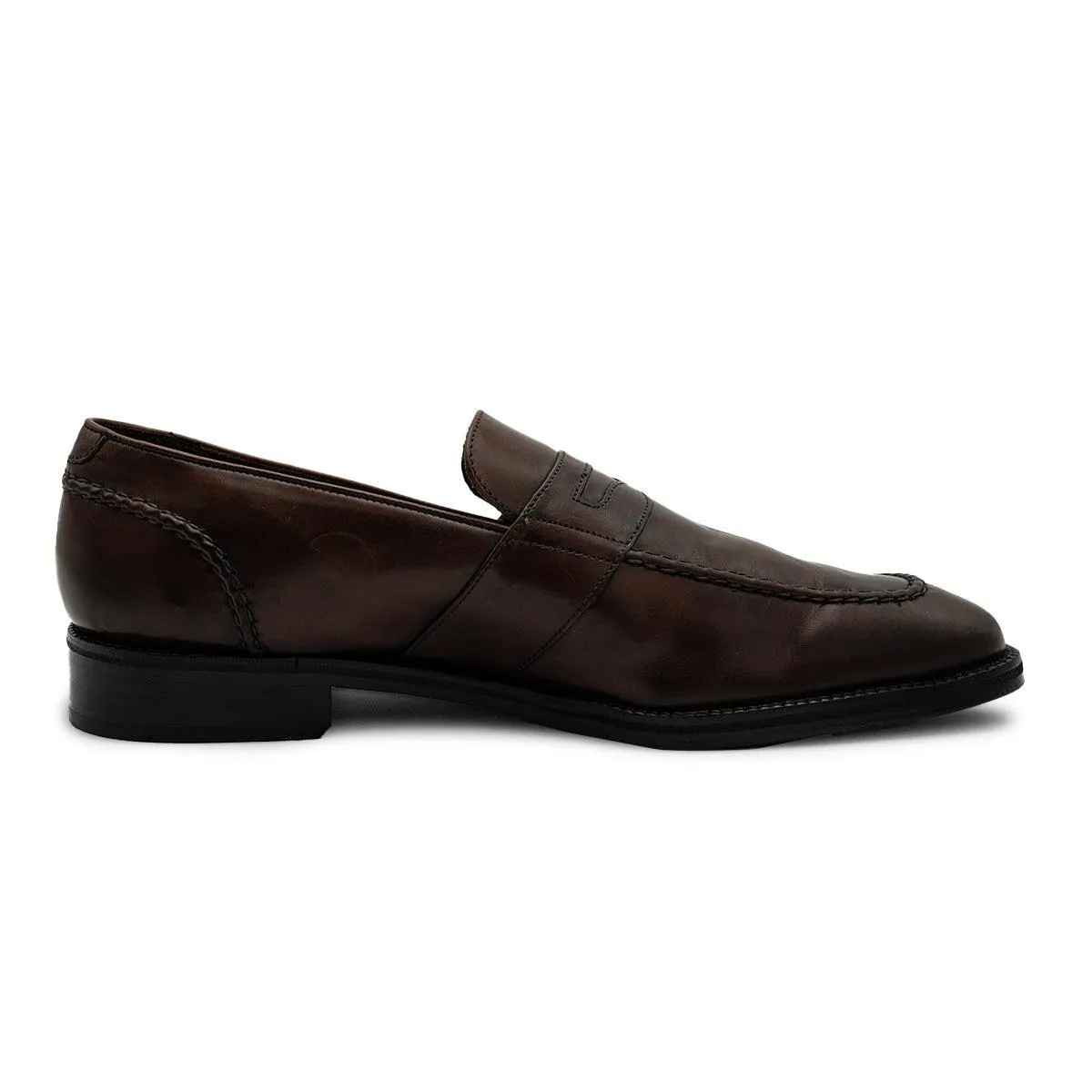 Cole Haan Penny Formal Slip Ons Leather Brown Colour For Men