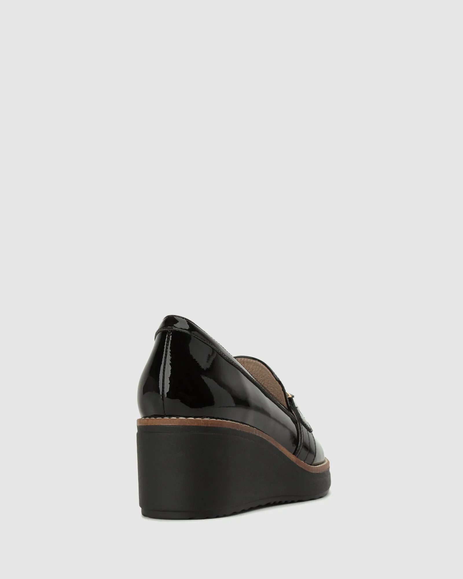 DELECTABLE Leather Wedge Loafers