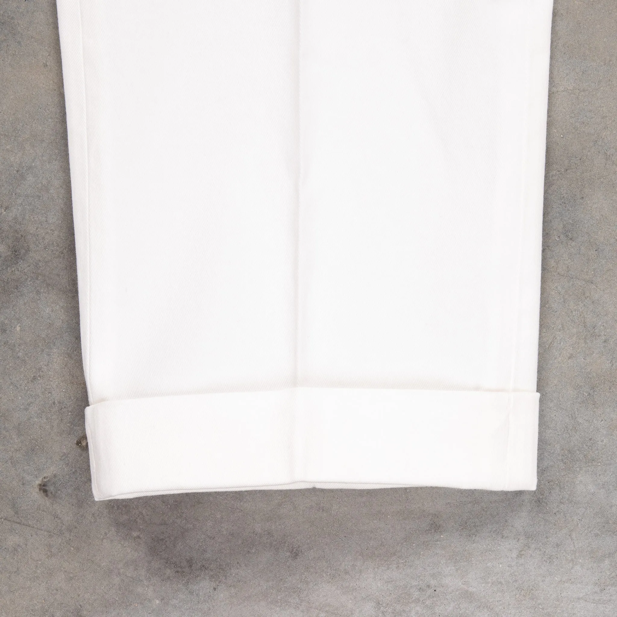 Drumohr Pantaloni Doppia Pence Cottone Latte