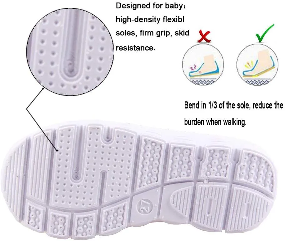 EQUICK Toddler Kids Water Shoes Breathable Mesh Running Sneakers Sandals for Boys Girls Running Pool Beach