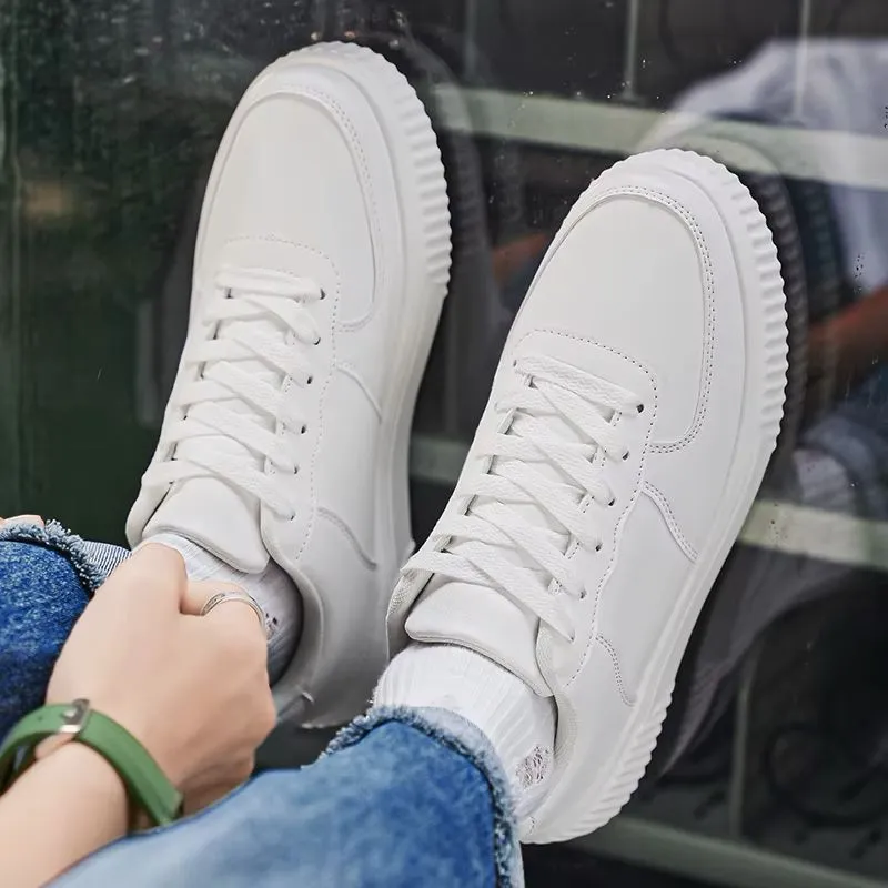 Fashion Leather White Sneakers Classic Casual Shoes Outdoor Walking Shoes  S5121466