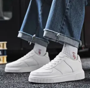 Fashion Leather White Sneakers Classic Casual Shoes Outdoor Walking Shoes  S5121466