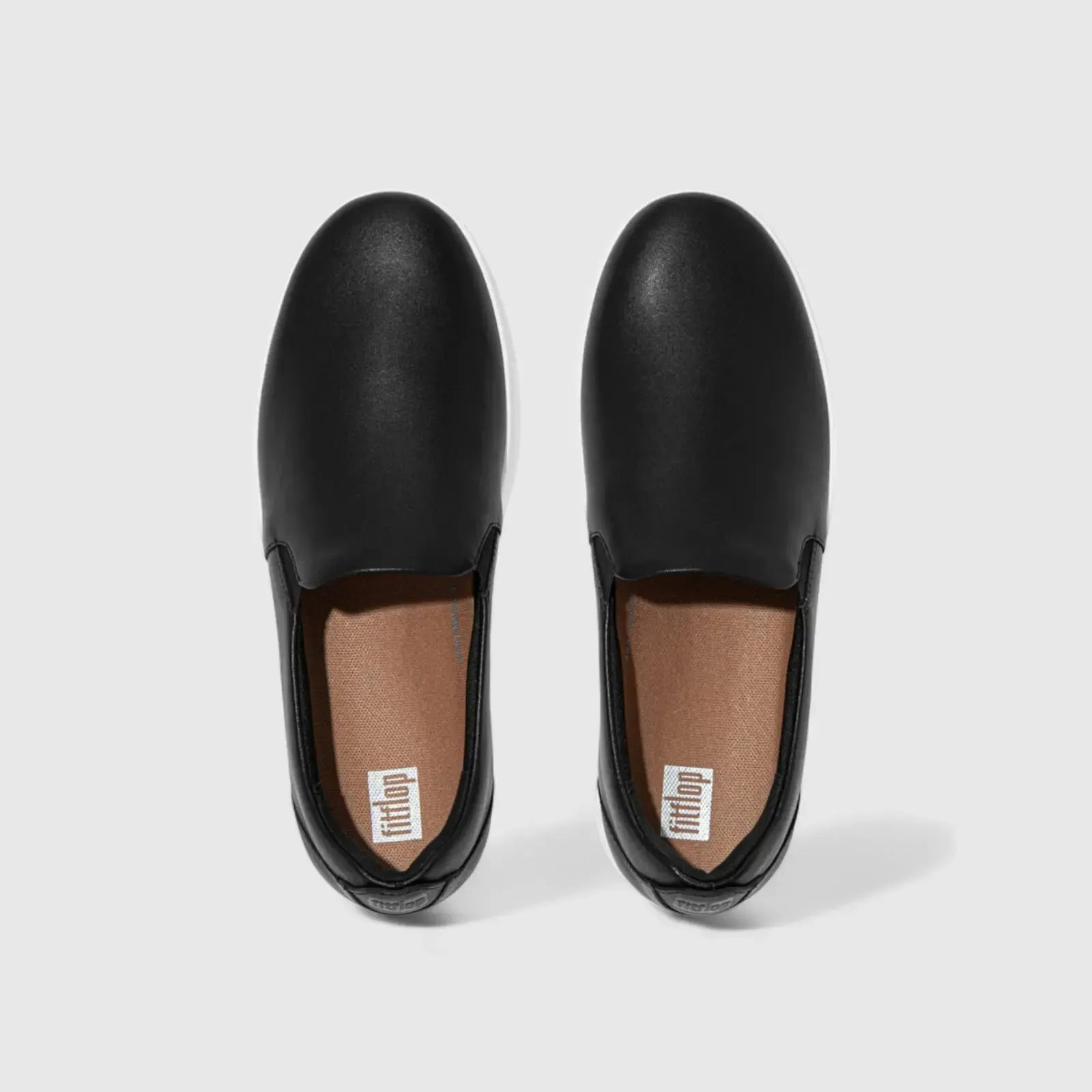 Fit Flops Rally Leather Slip On Skate Black FC7-001